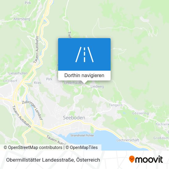 Obermillstätter Landesstraße Karte