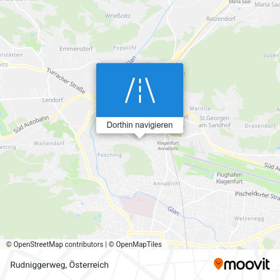 Rudniggerweg Karte