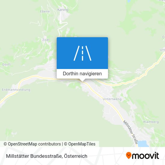 Millstätter Bundesstraße Karte