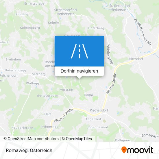 Romaweg Karte