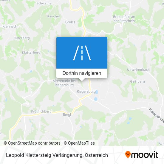 Leopold Klettersteig Verlängerung Karte
