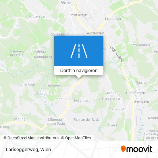 Lariseggerweg Karte