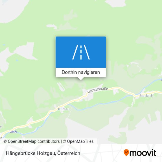 Hängebrücke Holzgau Karte