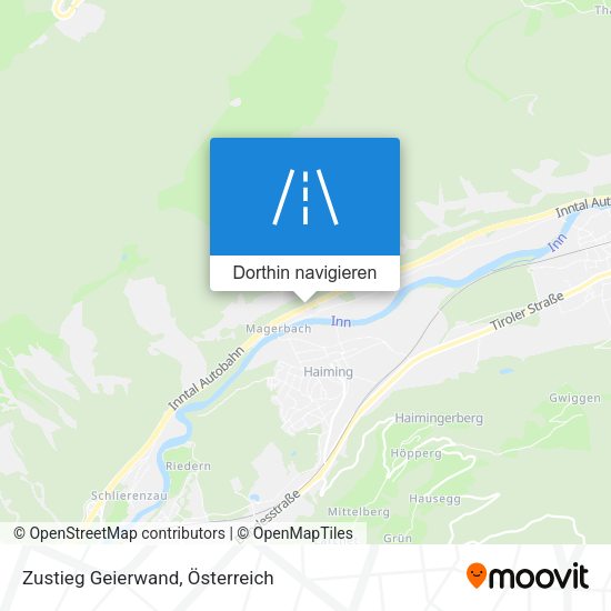 Zustieg Geierwand Karte