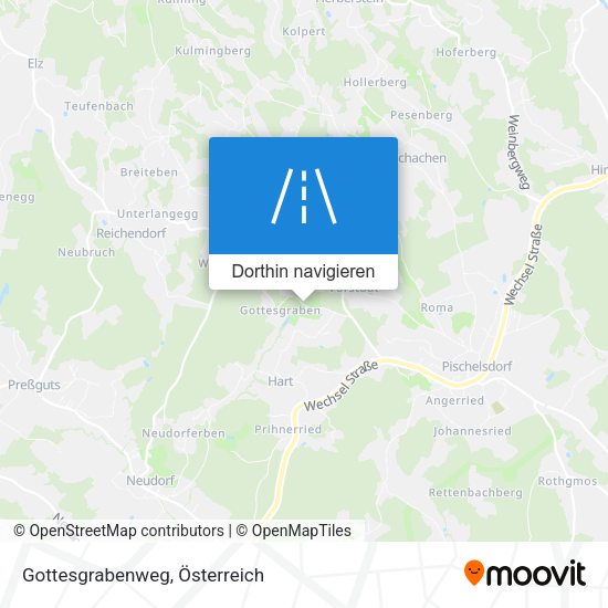 Gottesgrabenweg Karte