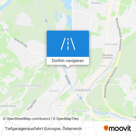 Tiefgaragenausfahrt Eurospar Karte