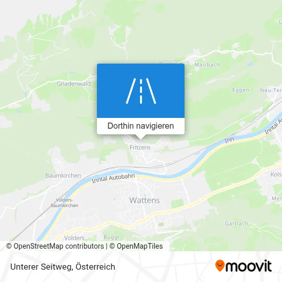 Unterer Seitweg Karte