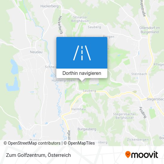 Zum Golfzentrum Karte