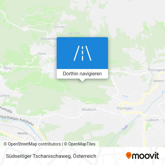 Südseitiger Tschanischaweg Karte