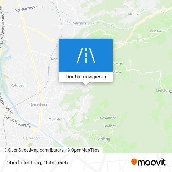 Oberfallenberg Karte