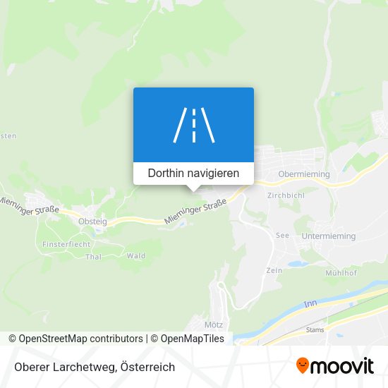 Oberer Larchetweg Karte