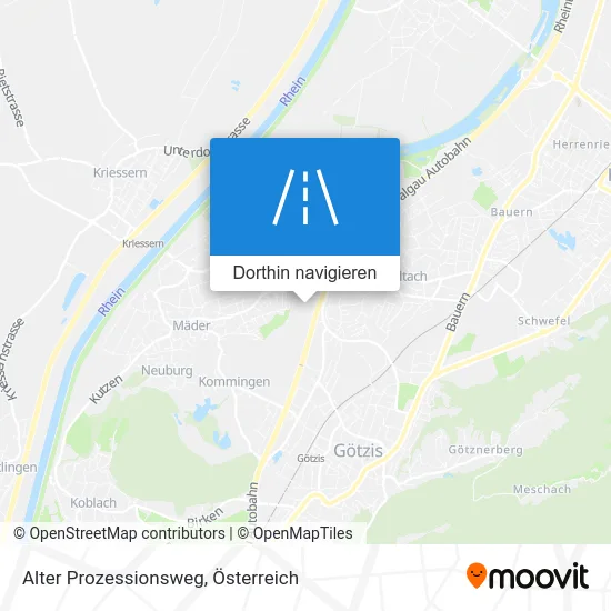 Alter Prozessionsweg Karte