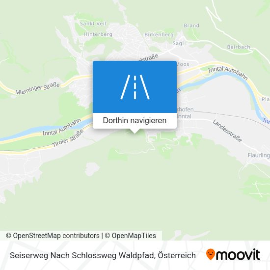 Seiserweg Nach Schlossweg Waldpfad Karte