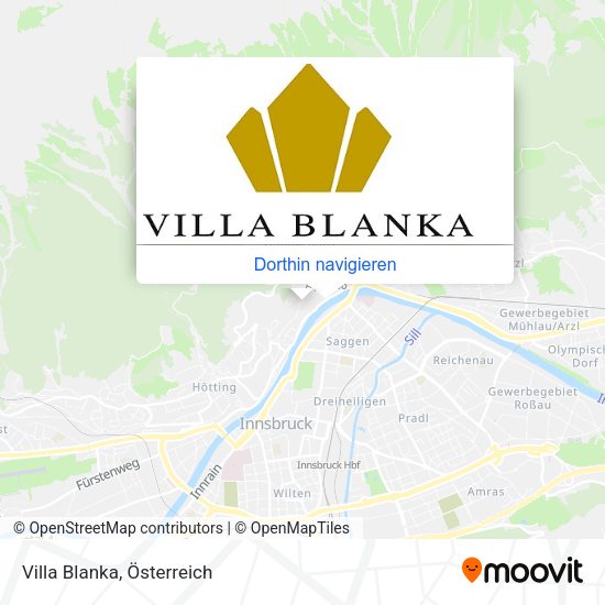 Villa Blanka Karte