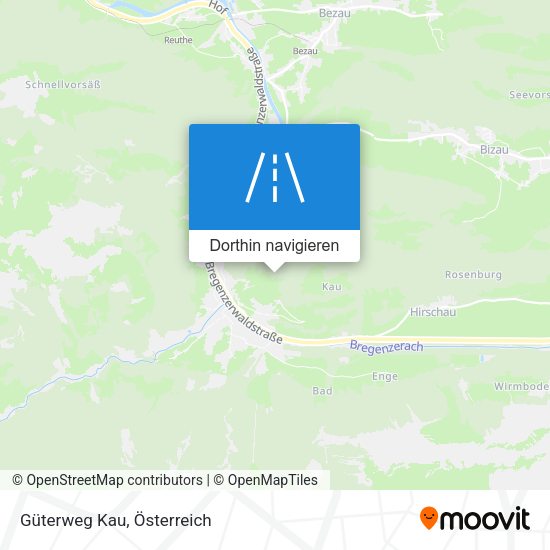 Güterweg Kau Karte