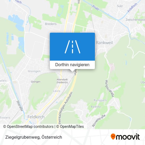 Ziegelgrubenweg Karte