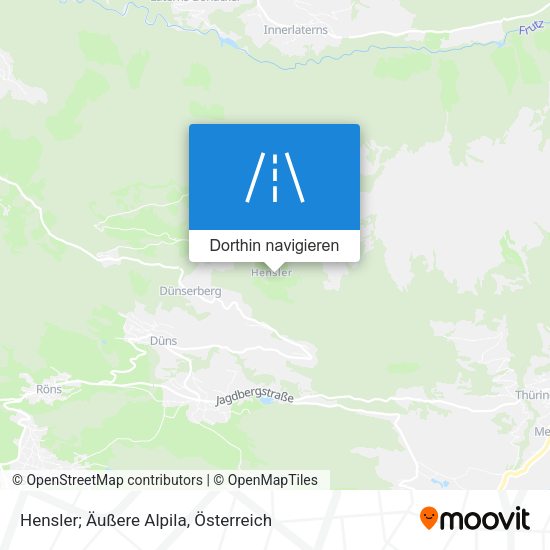 Hensler; Äußere Alpila Karte