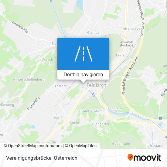 Vereinigungsbrücke Karte