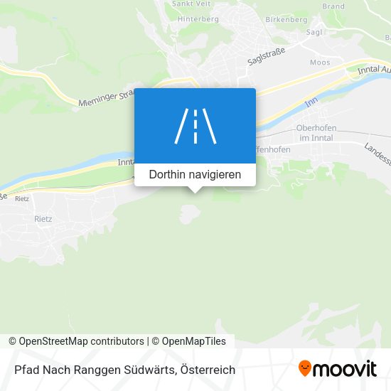 Pfad Nach Ranggen Südwärts Karte