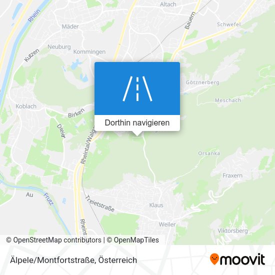 Älpele/Montfortstraße Karte