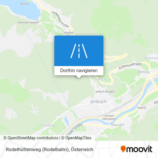 Rodelhüttenweg (Rodelbahn) Karte