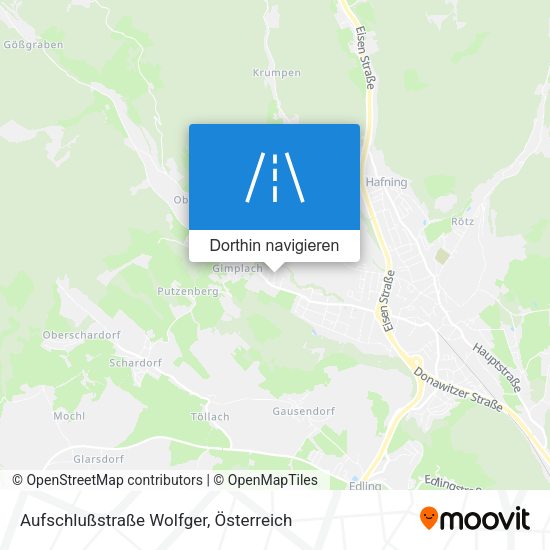 Aufschlußstraße Wolfger Karte