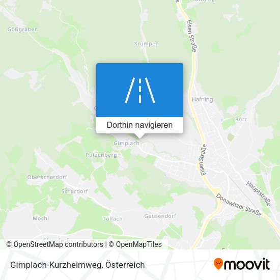 Gimplach-Kurzheimweg Karte