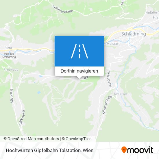 Hochwurzen Gipfelbahn Talstation Karte