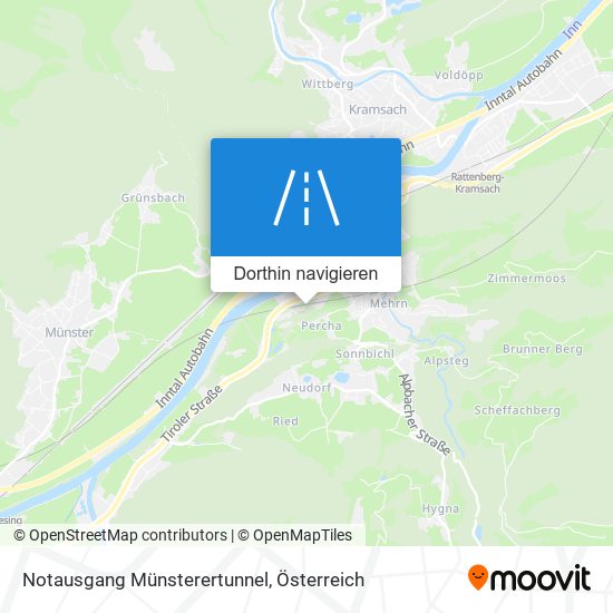 Notausgang Münsterertunnel Karte