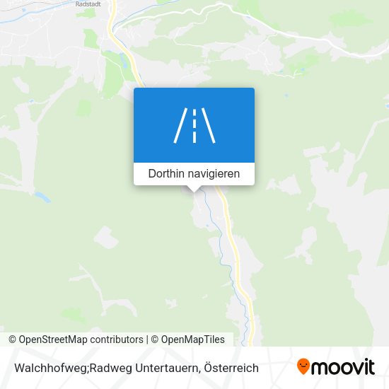 Walchhofweg;Radweg Untertauern Karte