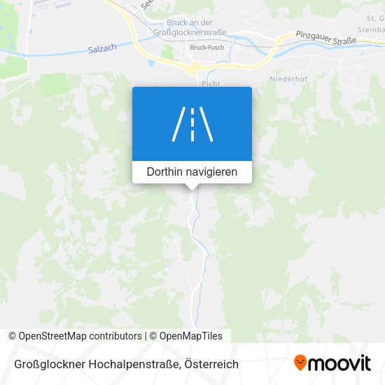 Großglockner Hochalpenstraße Karte