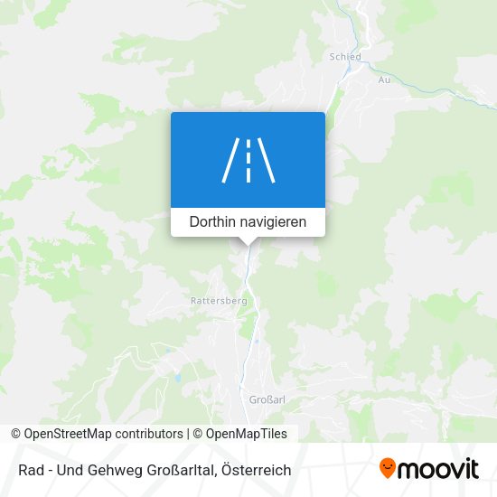 Rad - Und Gehweg Großarltal Karte