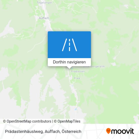 Prädastenhäuslweg, Auffach Karte