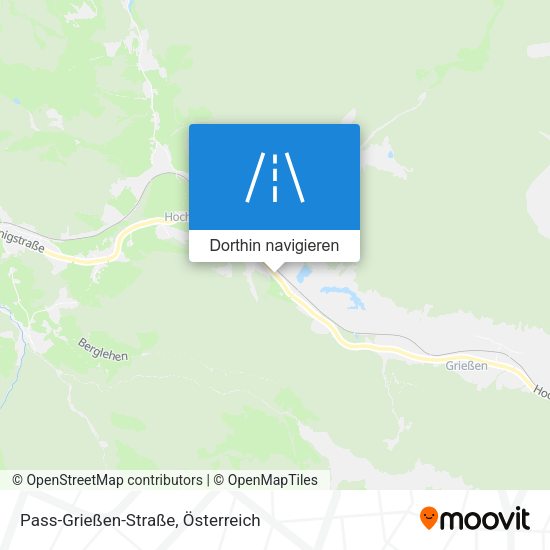 Pass-Grießen-Straße Karte