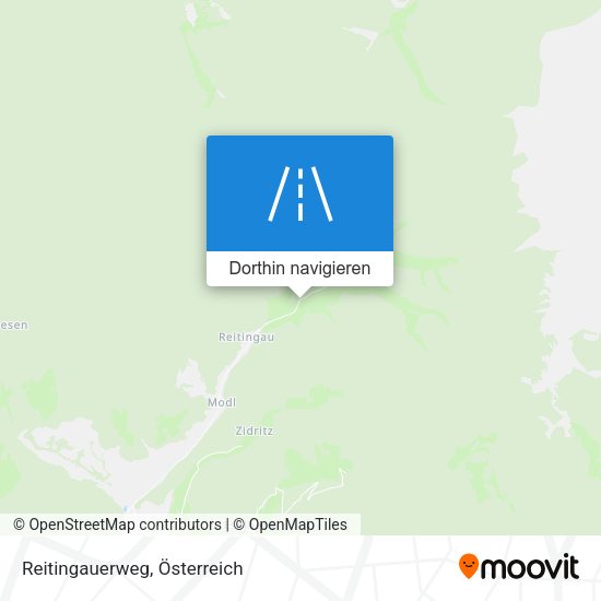 Reitingauerweg Karte