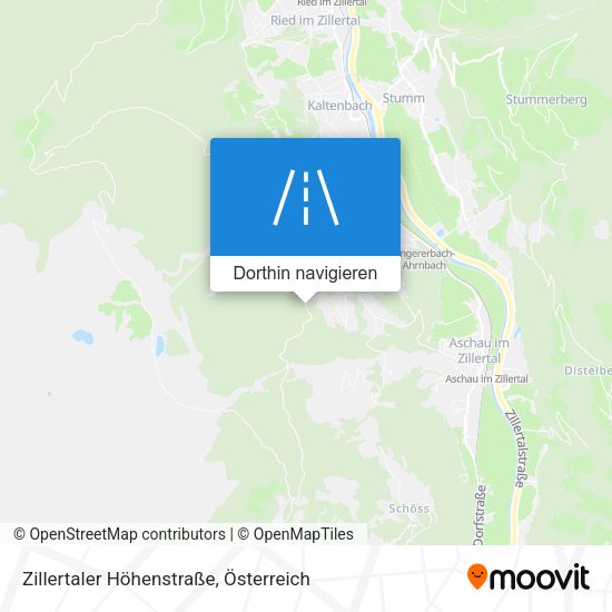 Zillertaler Höhenstraße Karte