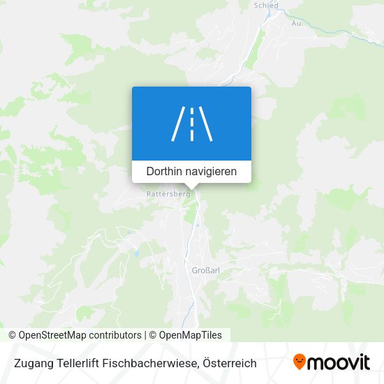Zugang Tellerlift Fischbacherwiese Karte