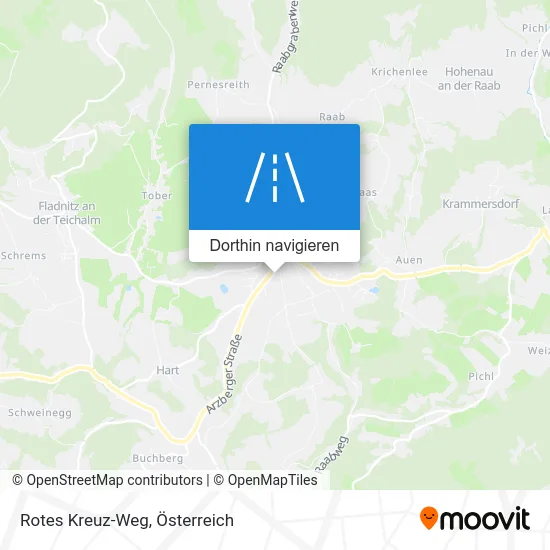 Rotes Kreuz-Weg Karte