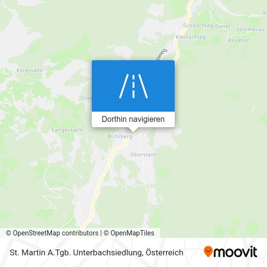 St. Martin A.Tgb. Unterbachsiedlung Karte