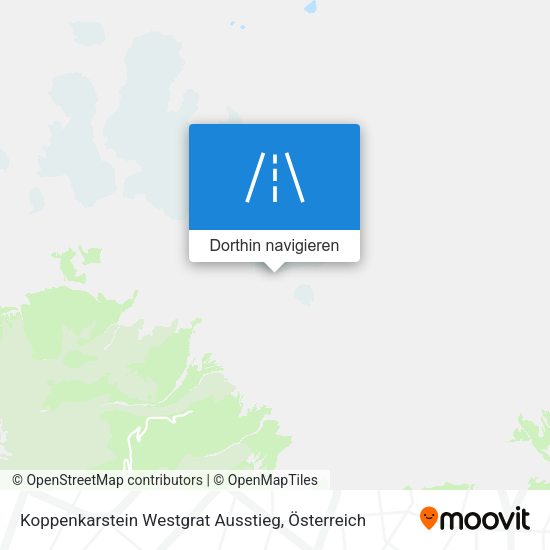 Koppenkarstein Westgrat Ausstieg Karte