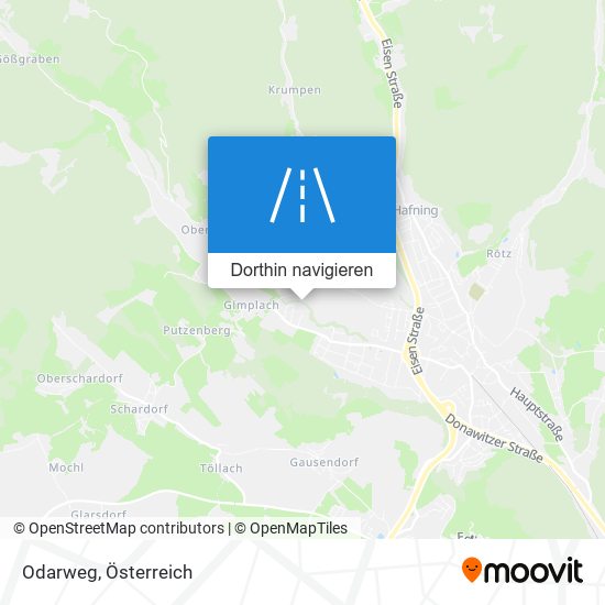 Odarweg Karte