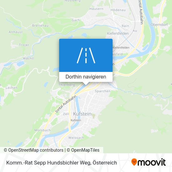 Komm.-Rat Sepp Hundsbichler Weg Karte