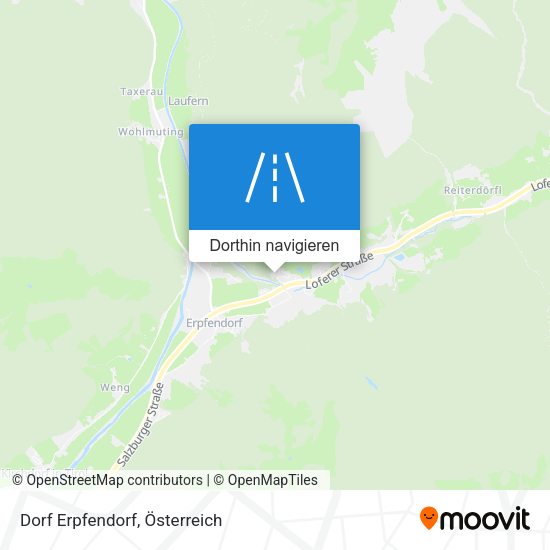 Dorf Erpfendorf Karte