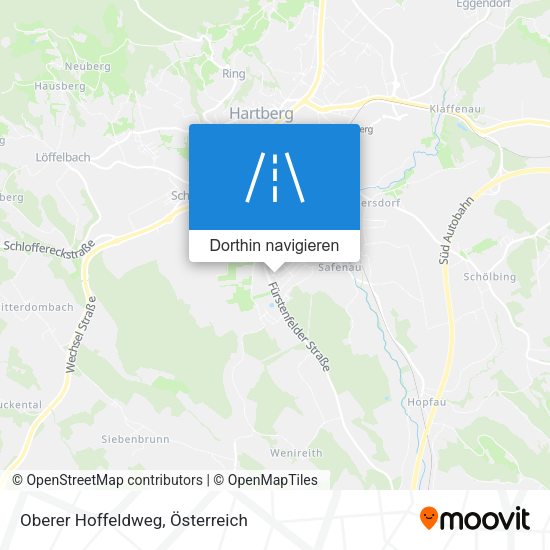 Oberer Hoffeldweg Karte