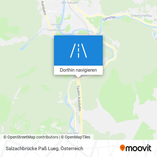 Salzachbrücke Paß Lueg Karte