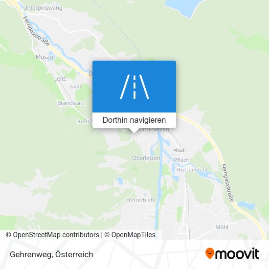 Gehrenweg Karte