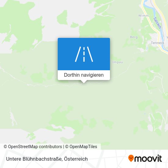 Untere Blühnbachstraße Karte