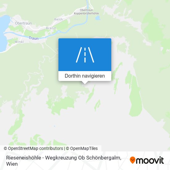 Rieseneishöhle - Wegkreuzung Ob Schönbergalm Karte