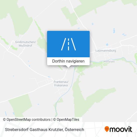 Strebersdorf Gasthaus Krutzler Karte