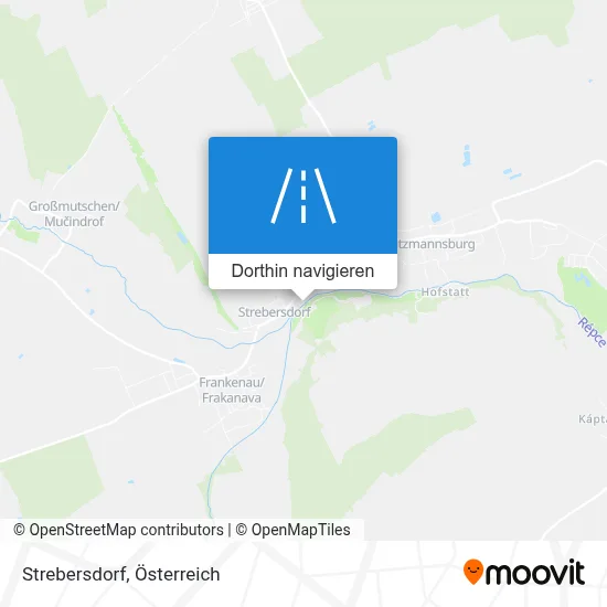 Strebersdorf Karte